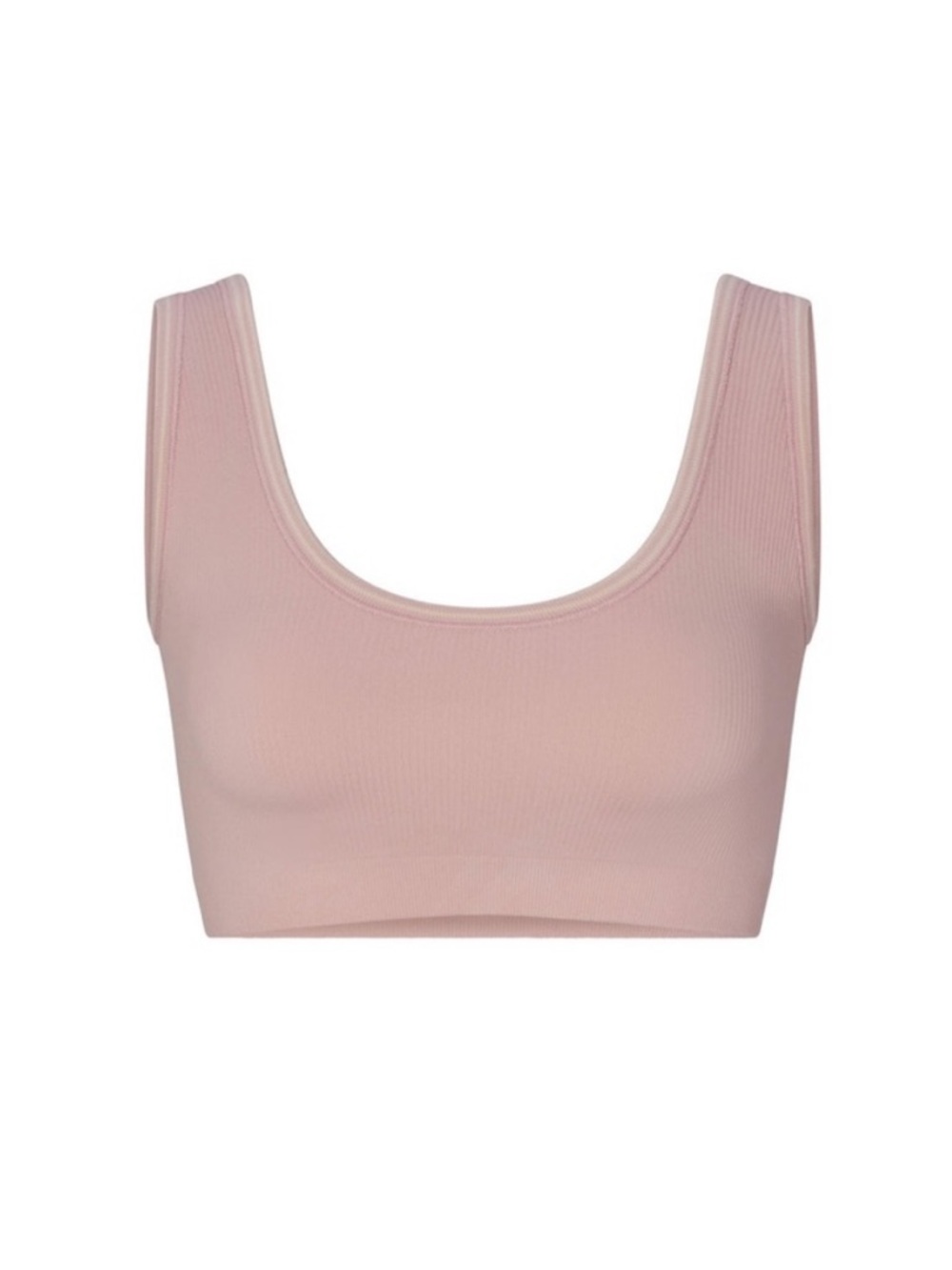 SKIMS Ribbed Seamless Scoop Bralette - Blush Pink